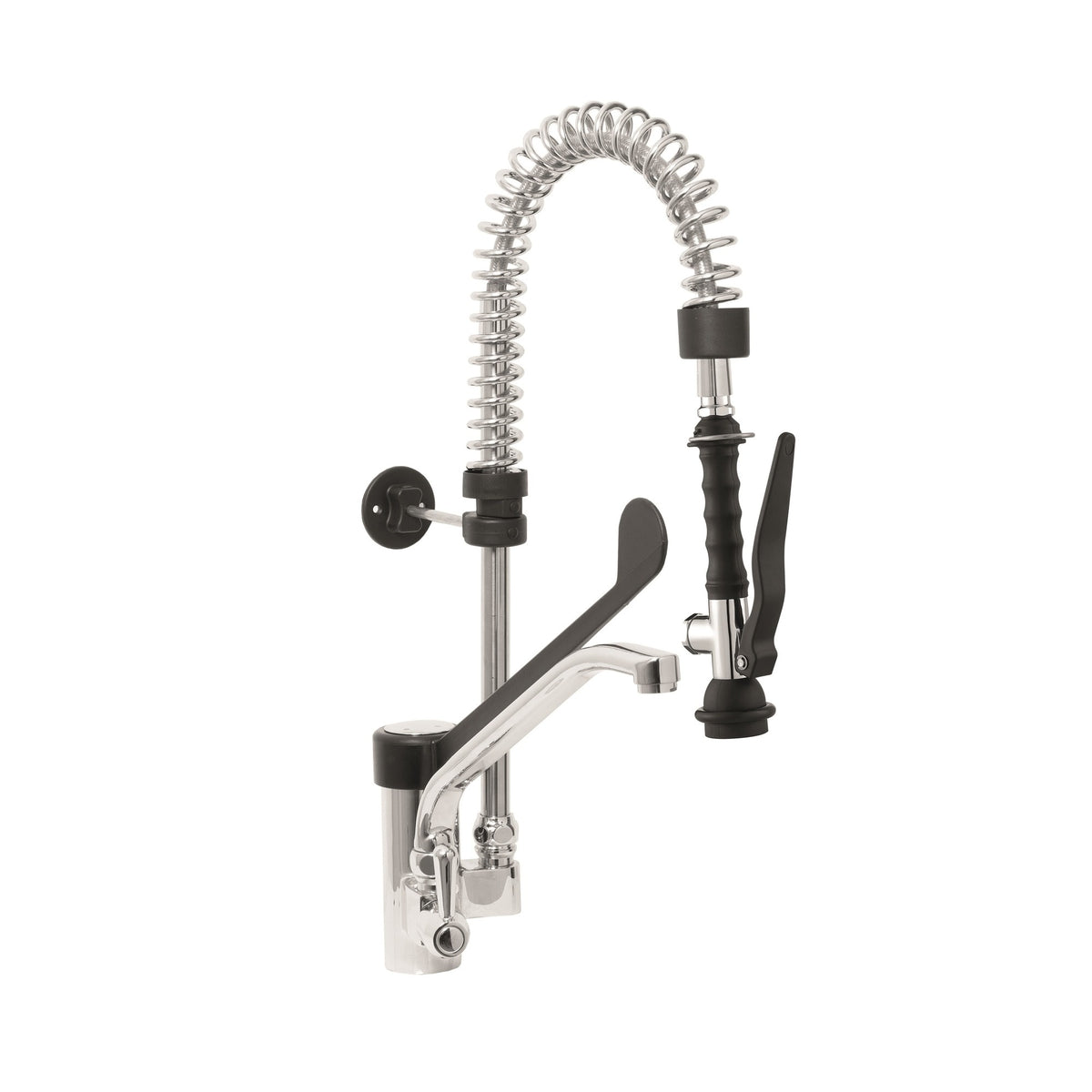 SARO Eengats Voorspoeldouche + Hendelkraan zwart EMMI - 457-1070