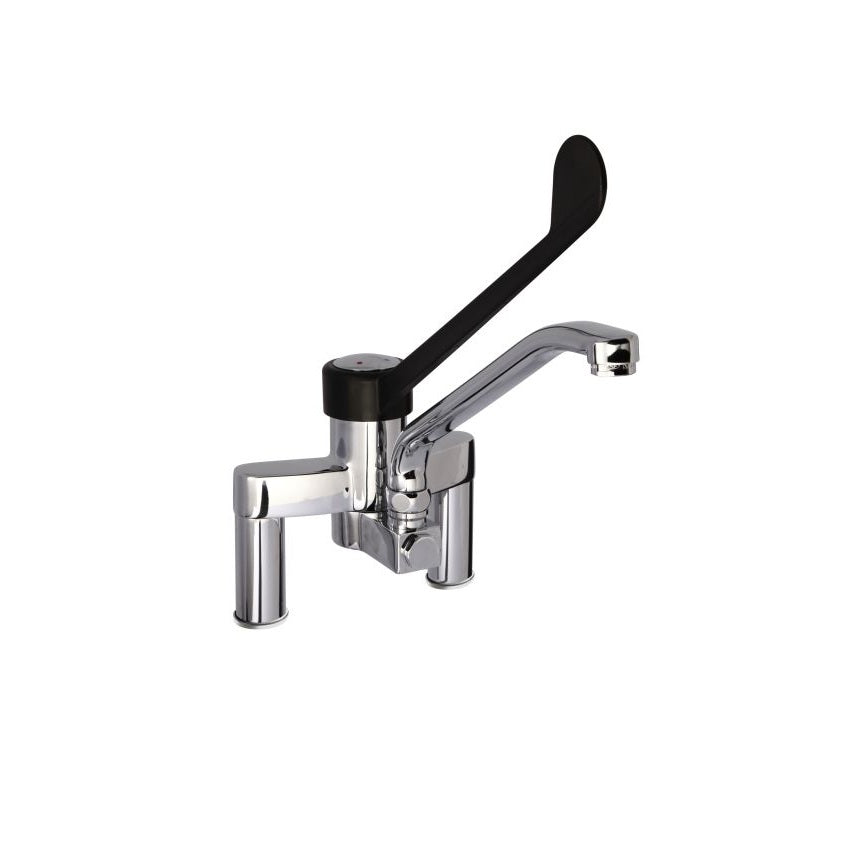 SARO 2-gats kraan met zwenkende hendel, zwart TESS - 457-1125