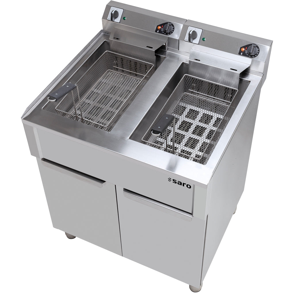 Friteuse électrique SARO 20+20 L BRAGA - 458-1215