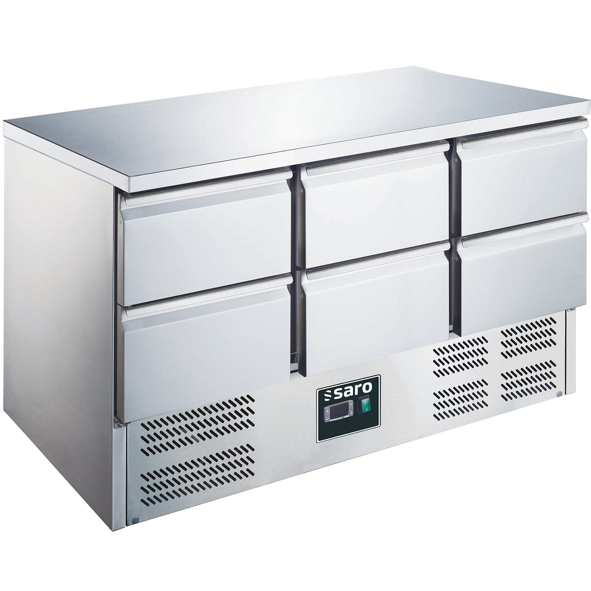 SARO Gekoelde werkbank met 6 lades, ES 903 S/S TOP 0/6 - 465-1035