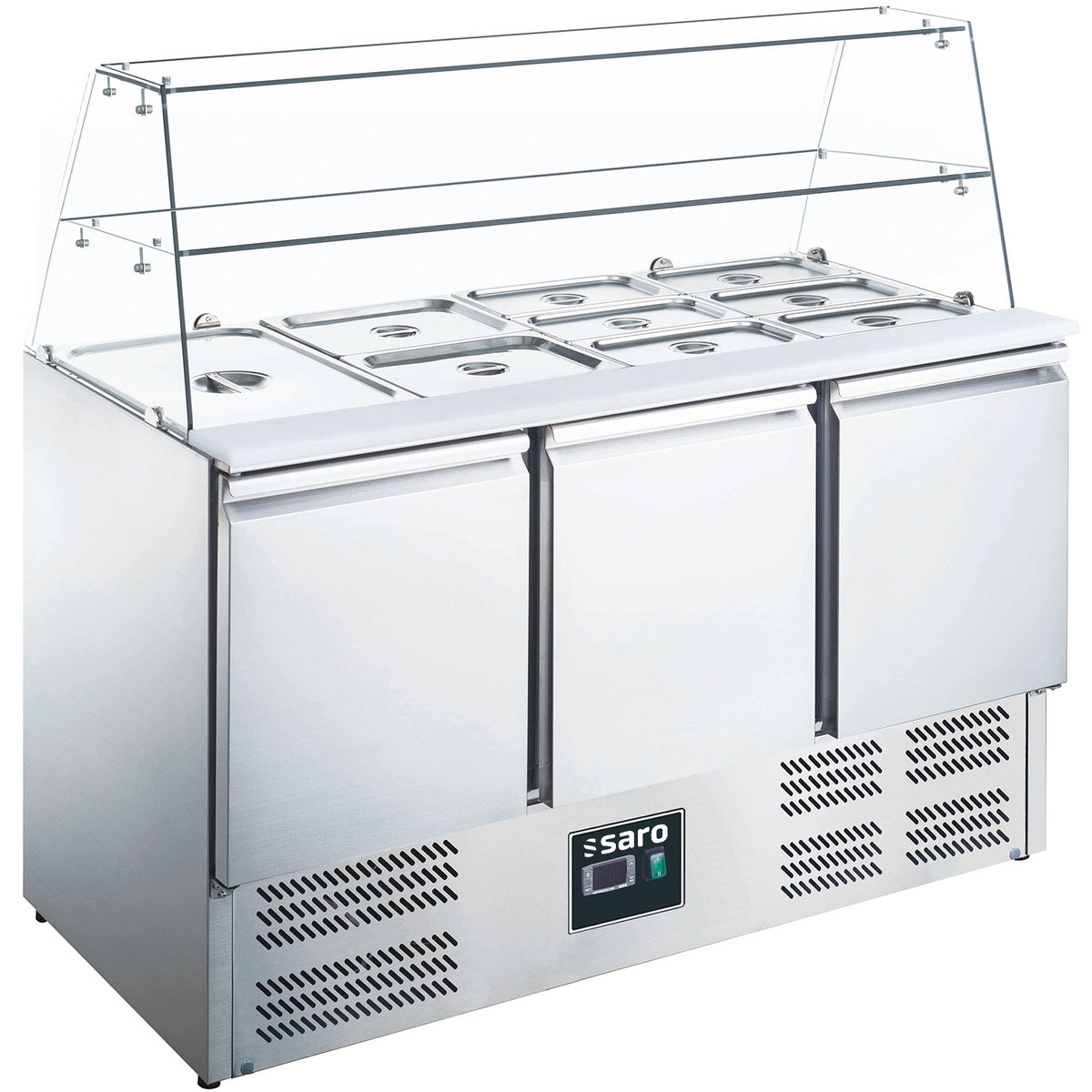 SARO Saladette met glas opbouw ES 903 G - 465-1090