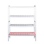 SARO Aluminium plank met kunststof roosters 475x620mm - 480-1080