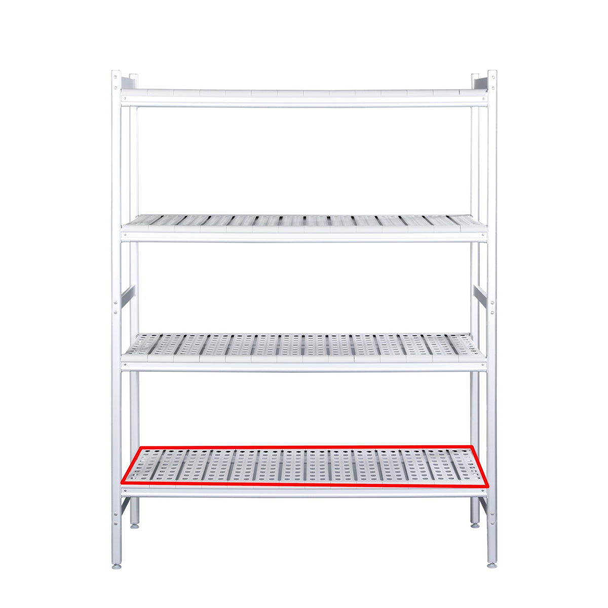 SARO Aluminium plank met kunststof roosters 475x620mm - 480-1080