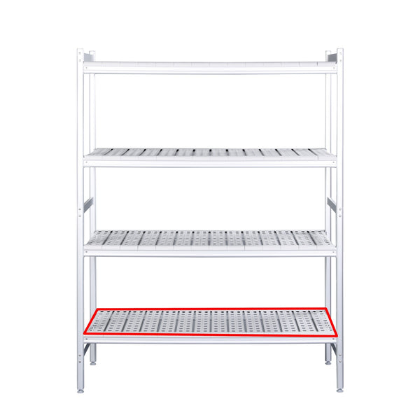 SARO Aluminium plank met kunststof roosters 475x532mm - 480-1075