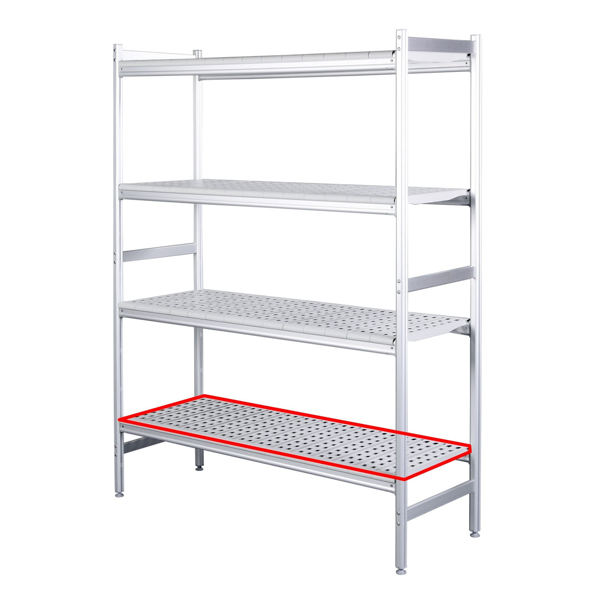 SARO Aluminium plank met kunststof roosters 475x620mm - 480-1080