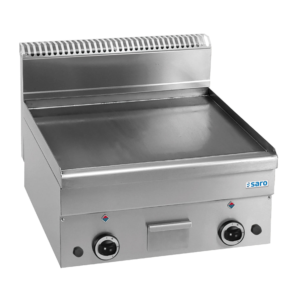 SARO Gas Grillplaat Glad Tafelmodel 600x600 GFT66L - 504-1135