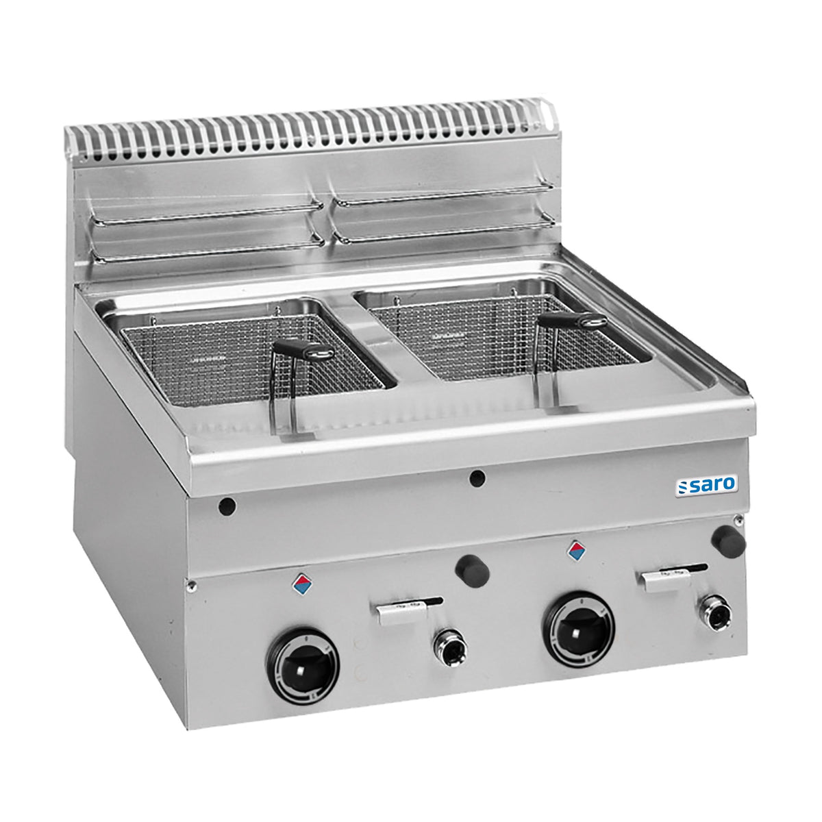 Friteuse à gaz SARO 8+8 L, de table GF66 - 504-1215