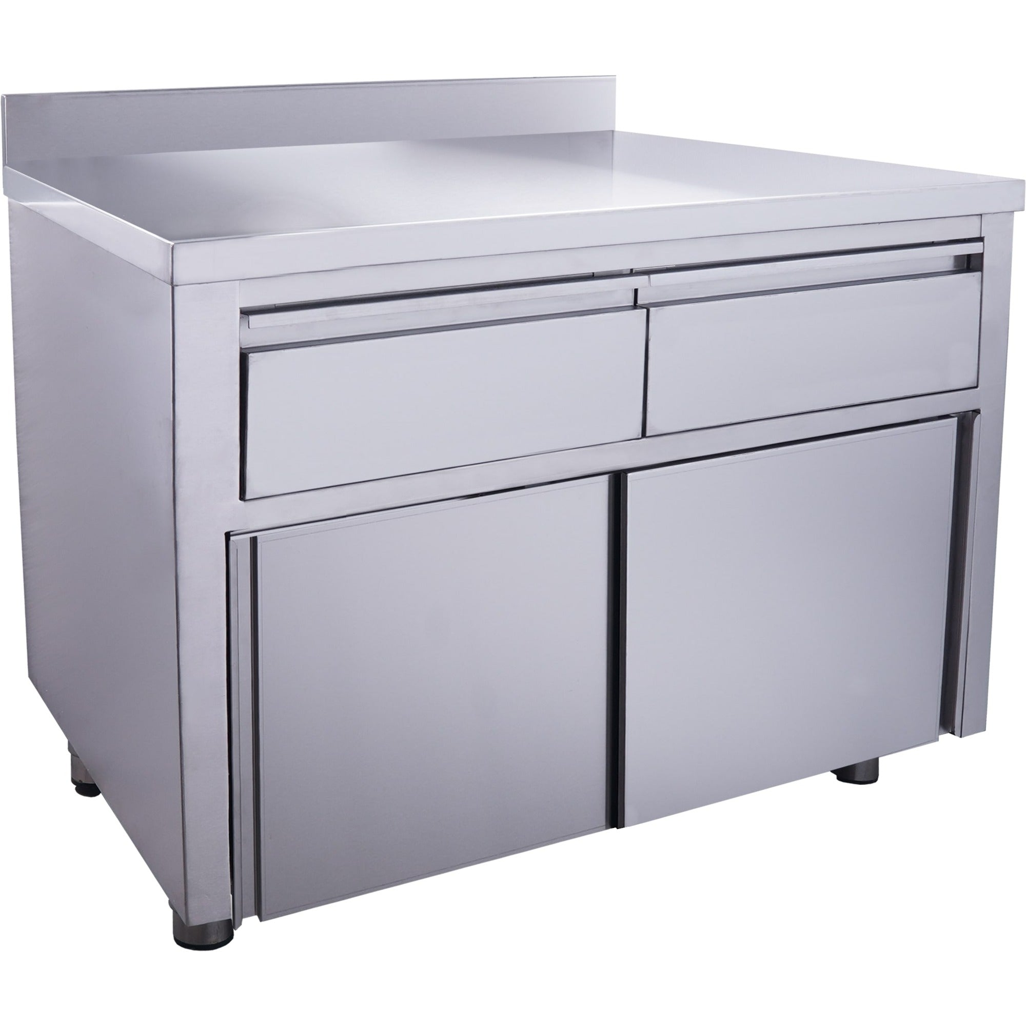 SARO Schuifdeurkast - 2 lades 1200X700mm met Opstaande rand - 700-2305