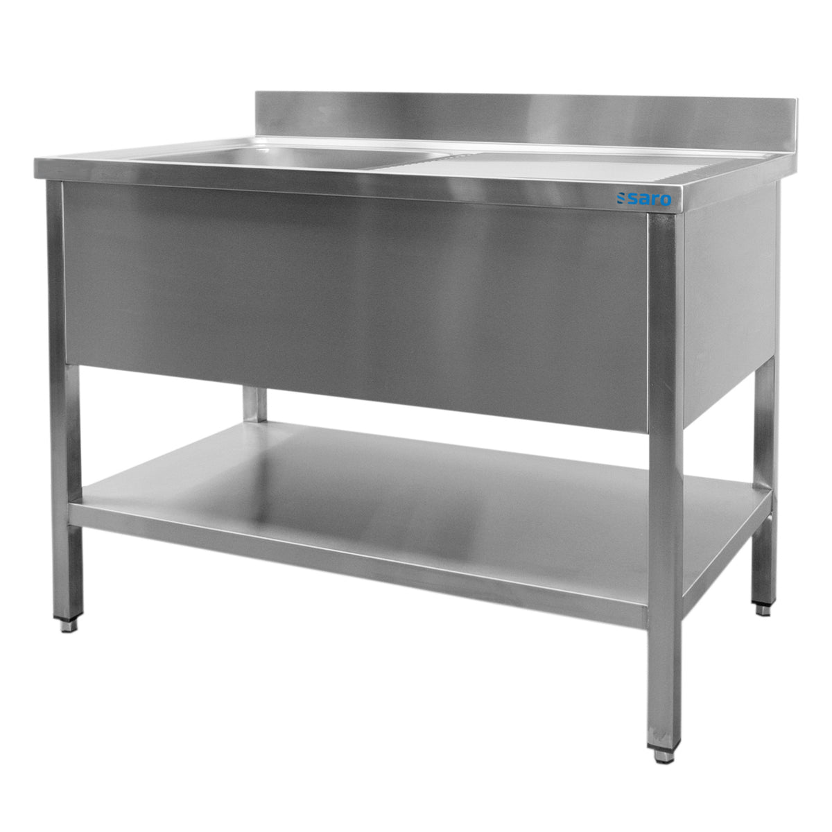 Évier SARO à 1 cuve, à gauche - L 1 200 x P 700 mm - 700-2510L