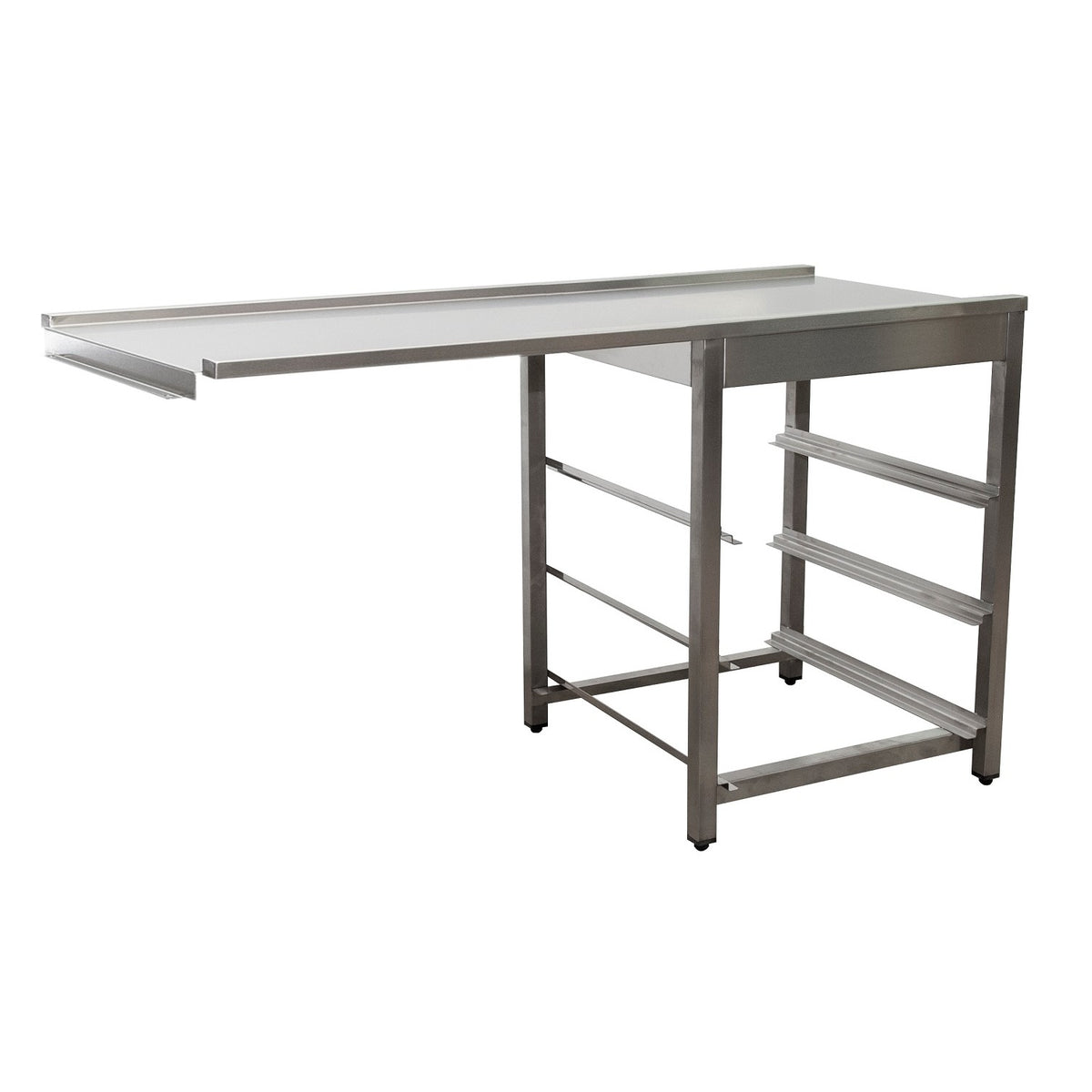 SARO afvoertafel voor vaatwasser links, 1 bak, 1600 mm - 700-3105L