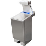 SARO RVS afvalbak met hydraulische klep modellen APOLLO 60 ltr - 700-4800