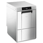 Lave-verres professionnel Smeg SPG425H| PURA Panier 400 × 400 mm – Pompe de vidange – Adoucisseur intégré – Wi-Fi