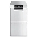 Lave-verres professionnel Smeg SPG425O avec osmose inverse intégrée, écran tactile, Break Tank et finition inox premium.