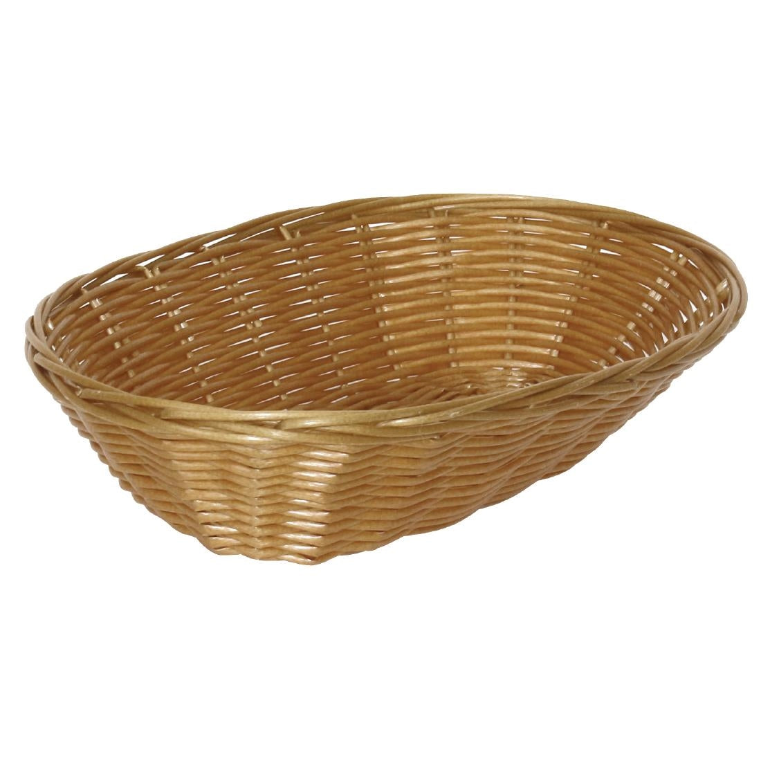 Corbeille ovale en osier polypropylène Olympia (lot de 6) — T364