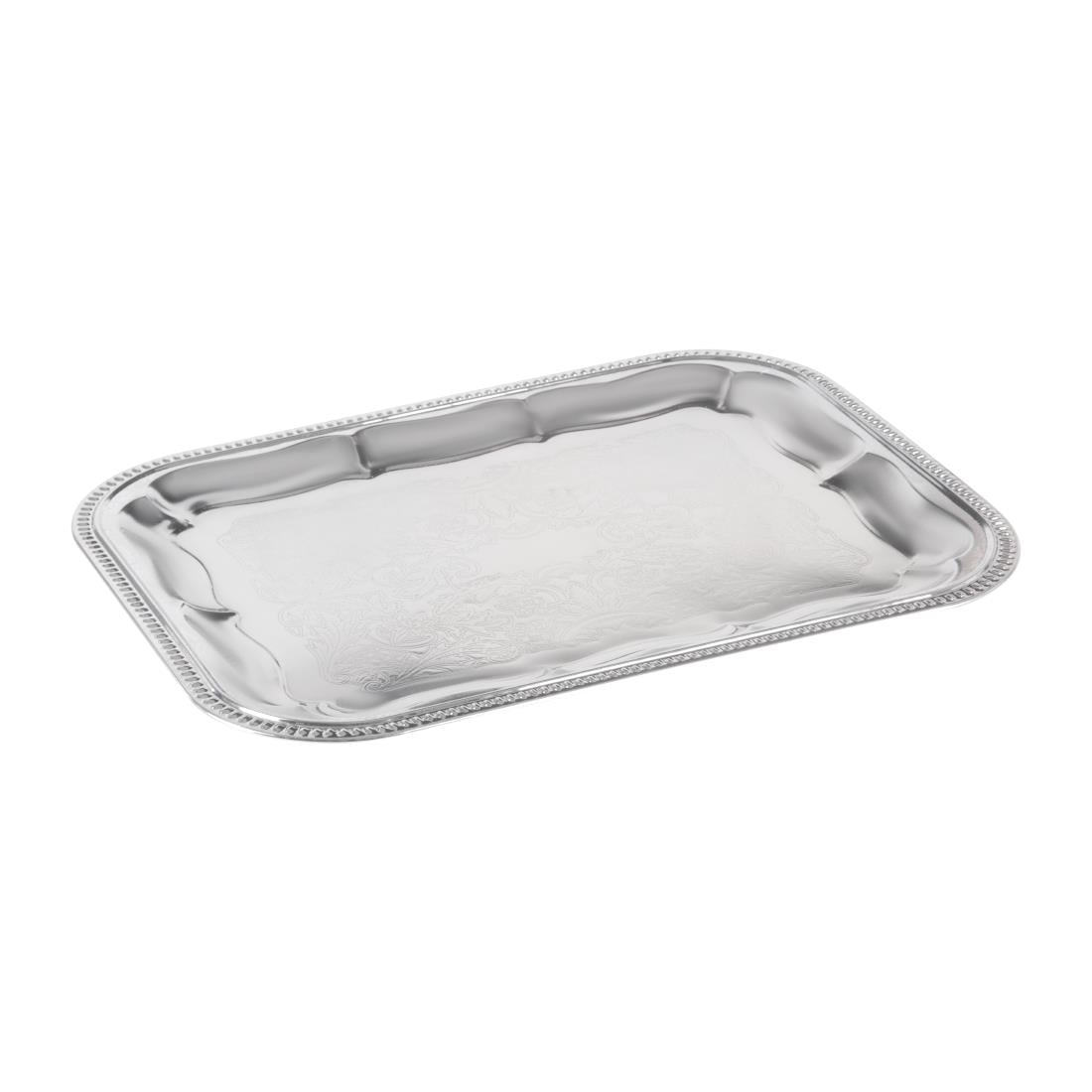 Plateau traiteur semi-jetable chromé APS 410 x 310mm — T751