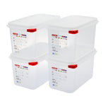 Boîte alimentaire GN 1/4 Araven 4,3L (lot de 4) — T985