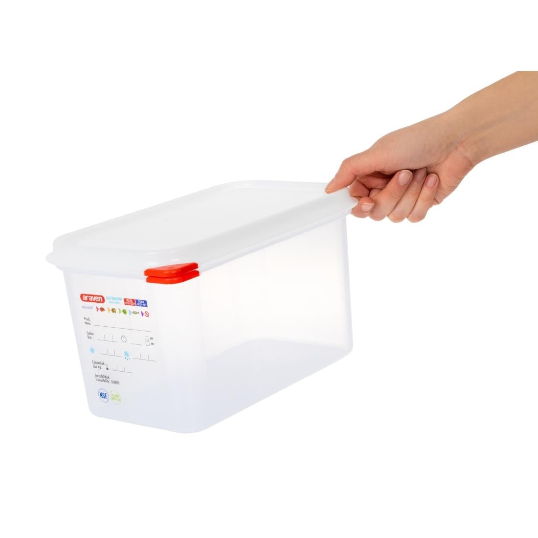 Boîte alimentaire GN 1/4 Araven 4,3L (lot de 4) — T985