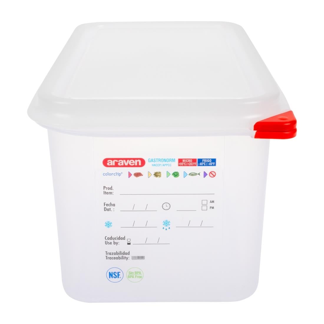 Boîte alimentaire GN 1/3 Araven 6L (lot de 4) — T987