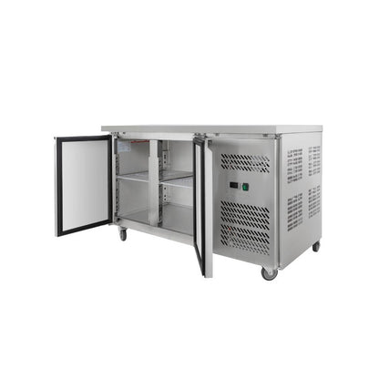 Table Réfrigérée 2 Portes GN 1/1 - Profondeur 700 mm - Inox Horeca
