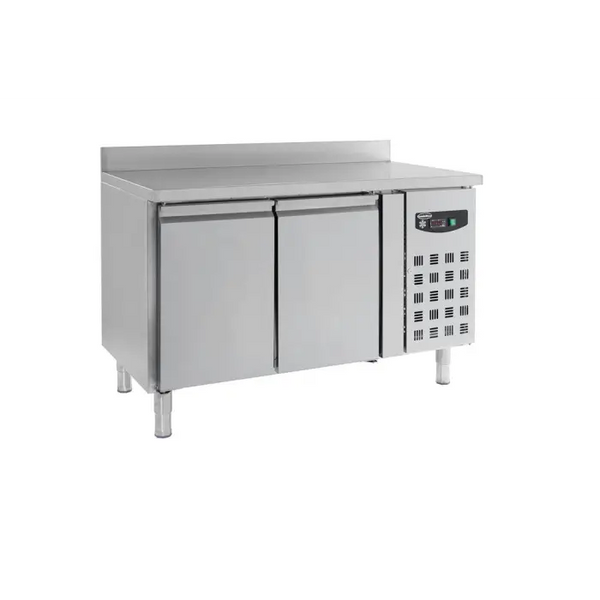 Table réfrigérée bord relevé 2 portes profondeur 700