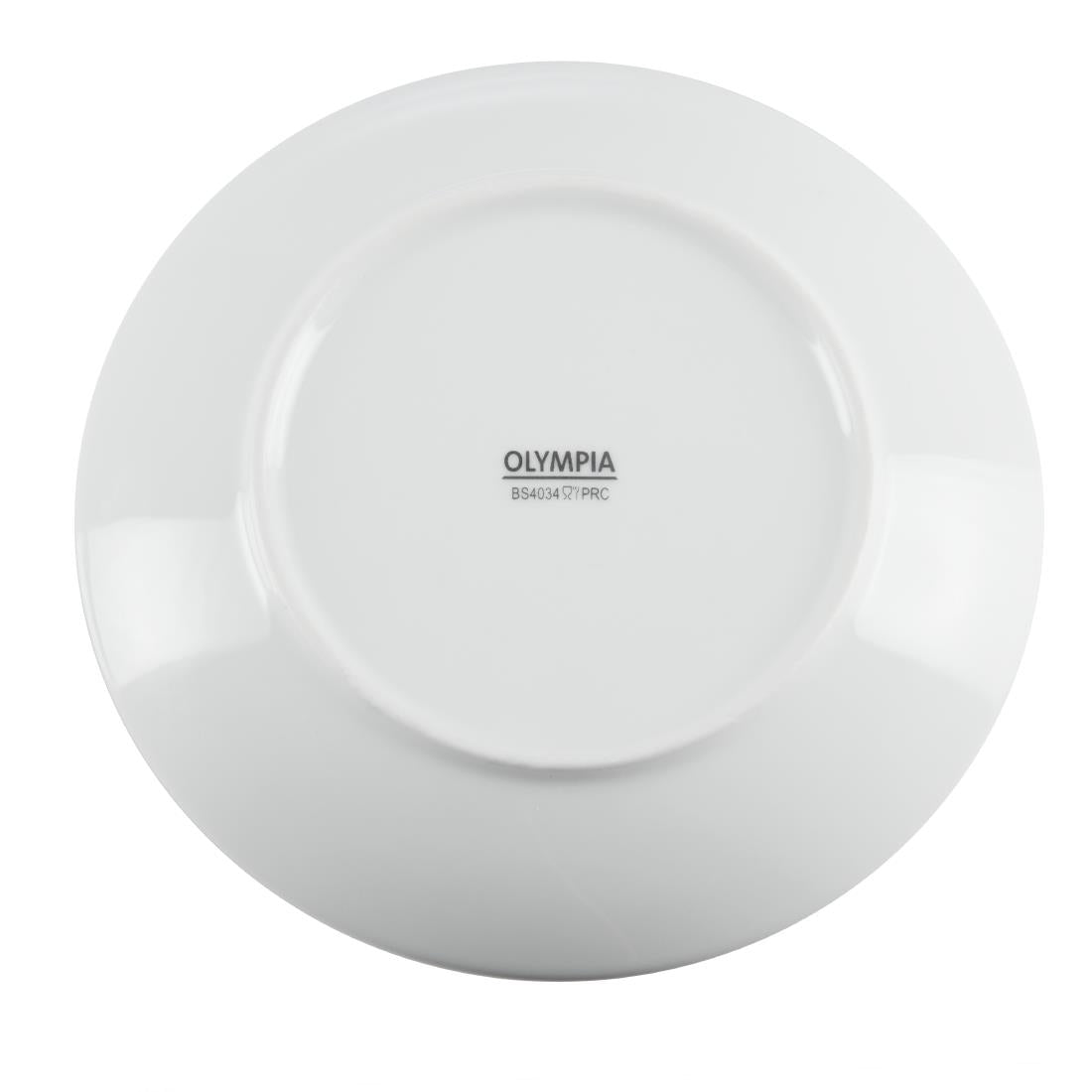 Assiettes plates rondes Olympia Whiteware 150mm (lot de 12) — U075