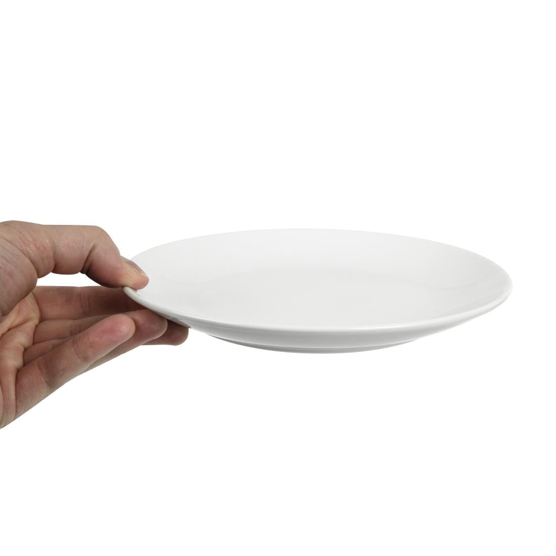 Assiettes plates rondes Olympia Whiteware 200mm (lot de 12) — U077