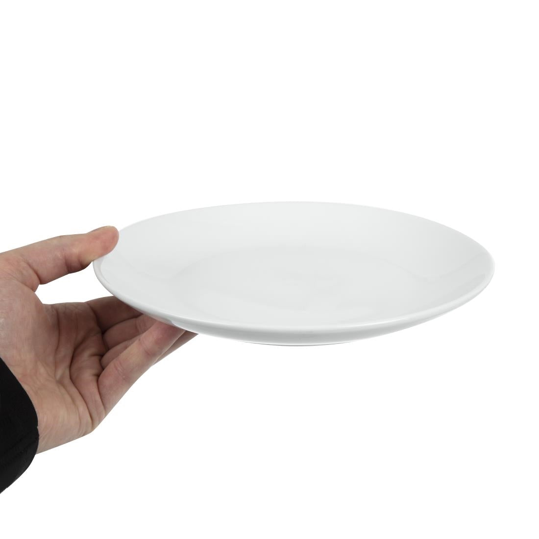 Assiettes plates rondes Olympia Whiteware 230mm (lot de 12) — U078