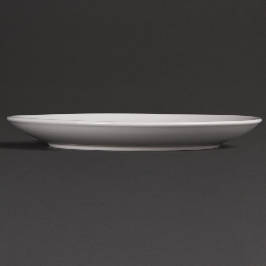 Assiettes plates rondes Olympia Whiteware 250mm (lot de 12) — U079