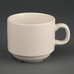 Tasses à thé empilables Olympia Ivory 206ml (lot de 12) — U106