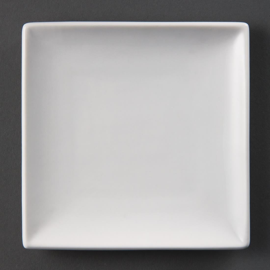 Assiettes Carrées Blanches Olympia Whiteware 140mm (lot de 12) — U153