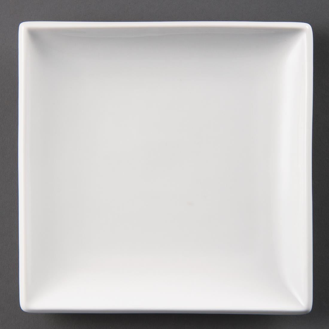 Assiettes Carrées Blanches Olympia Whiteware 240mm (lot de 12) — U155