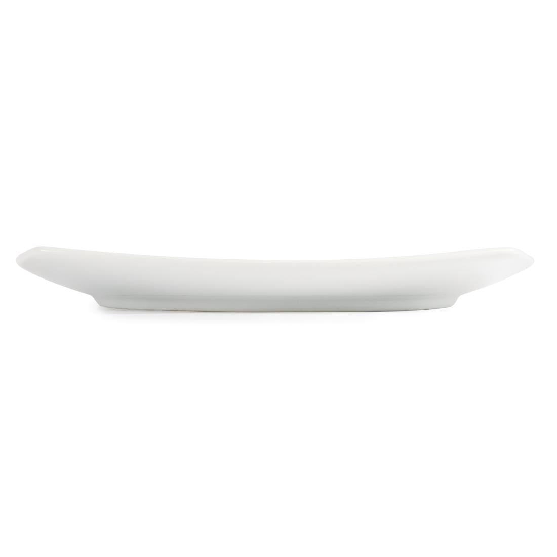 Assiettes carrées arrondies Olympia Whiteware 240mm (lot de 12) — U170