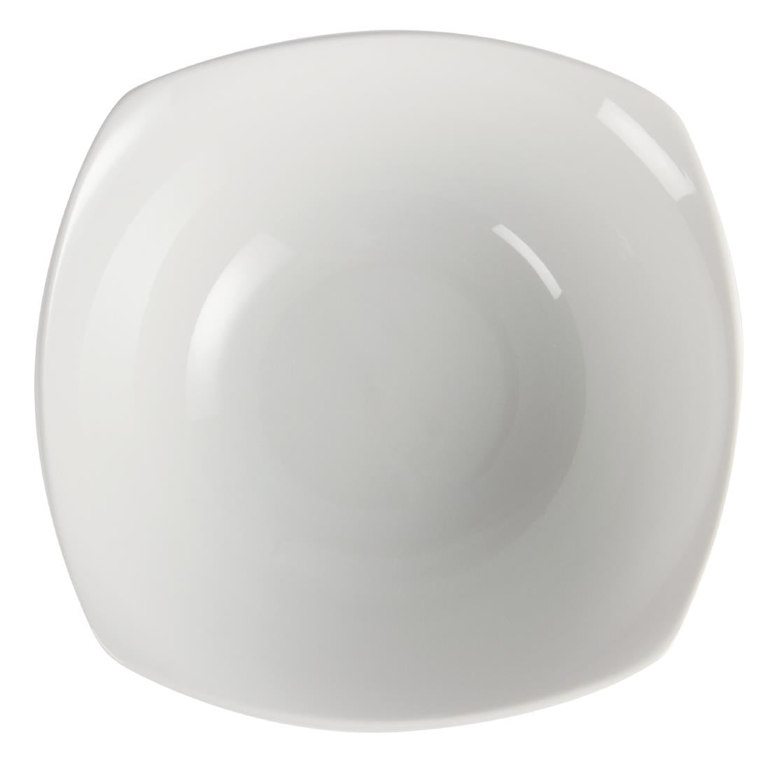 Bols carrés bords arrondis Olympia Whiteware 220mm (lot de 12) — U175