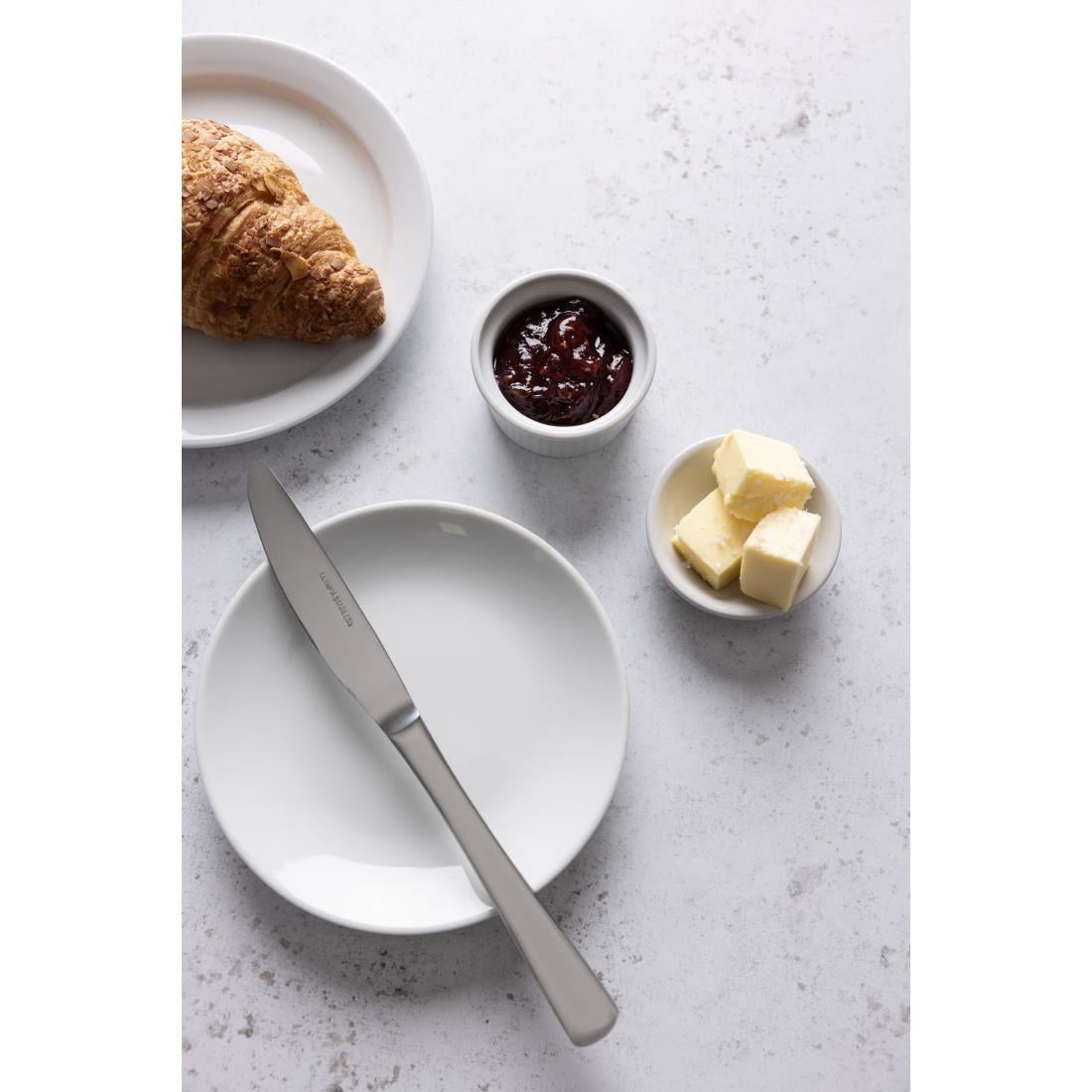 Assiettes plates rondes Olympia Whiteware 150mm (lot de 12) — U075