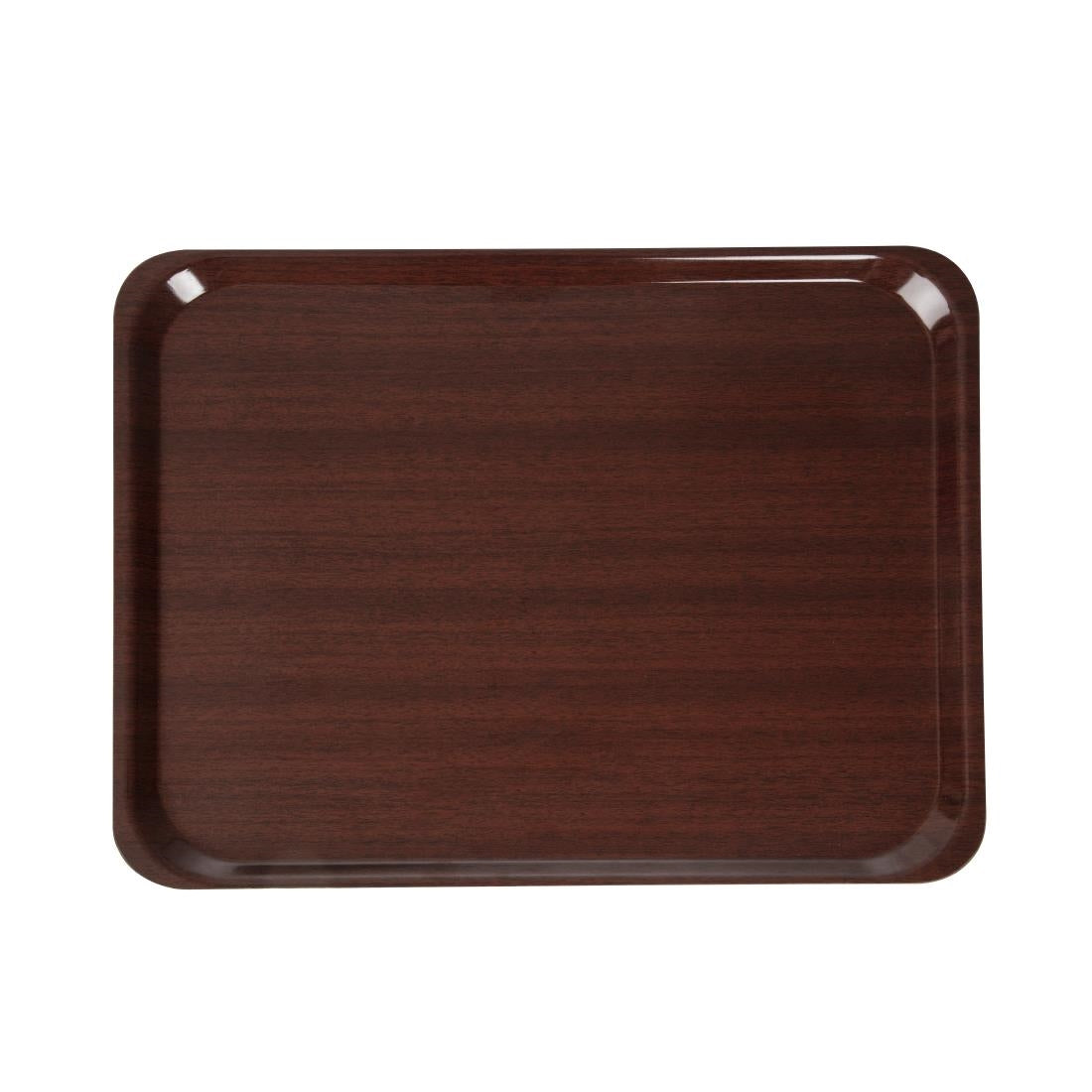 Plateau stratifié lisse Capri Cambro acajou 460mm — U417