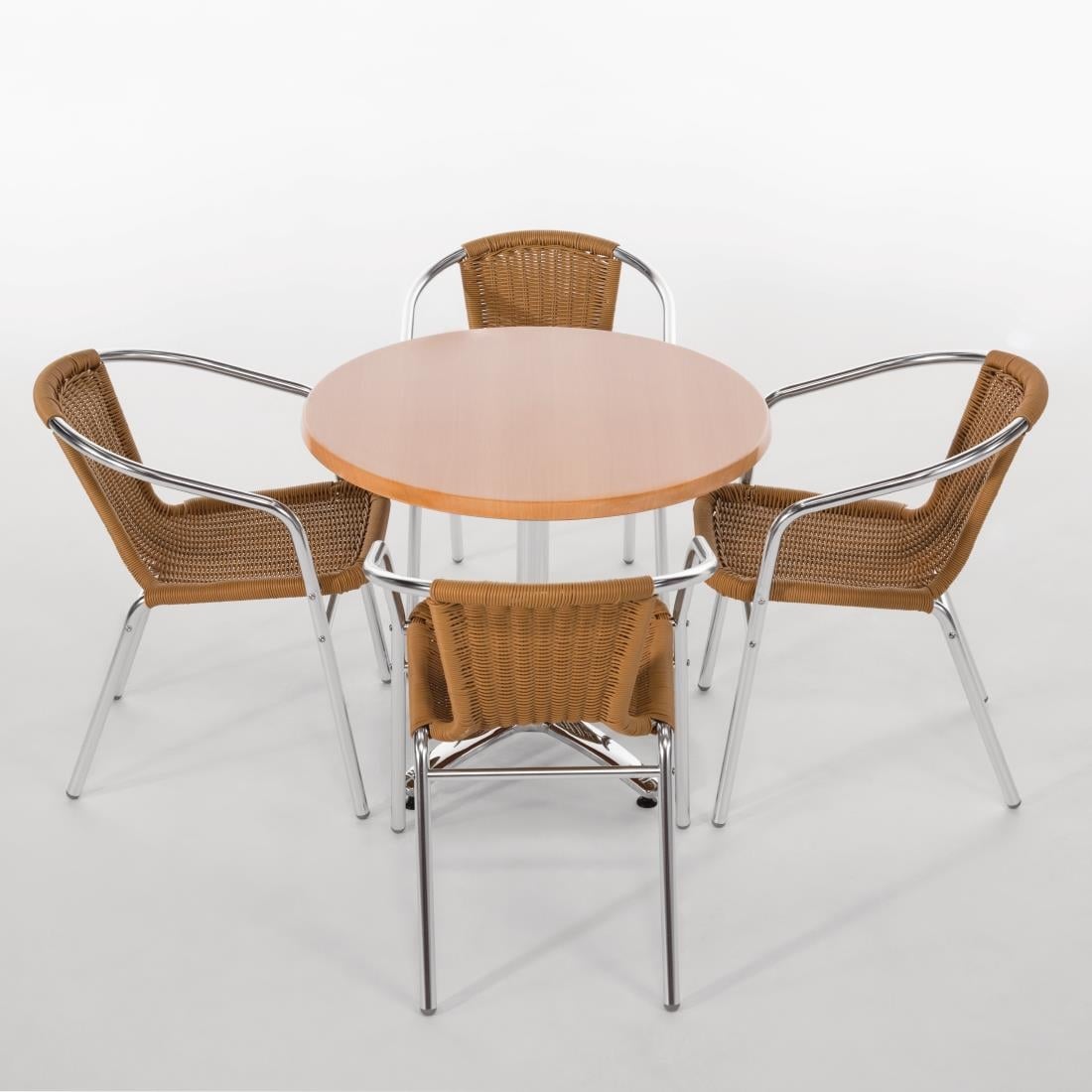 Pied de table 4 pieds en aluminium Bolero — DN641