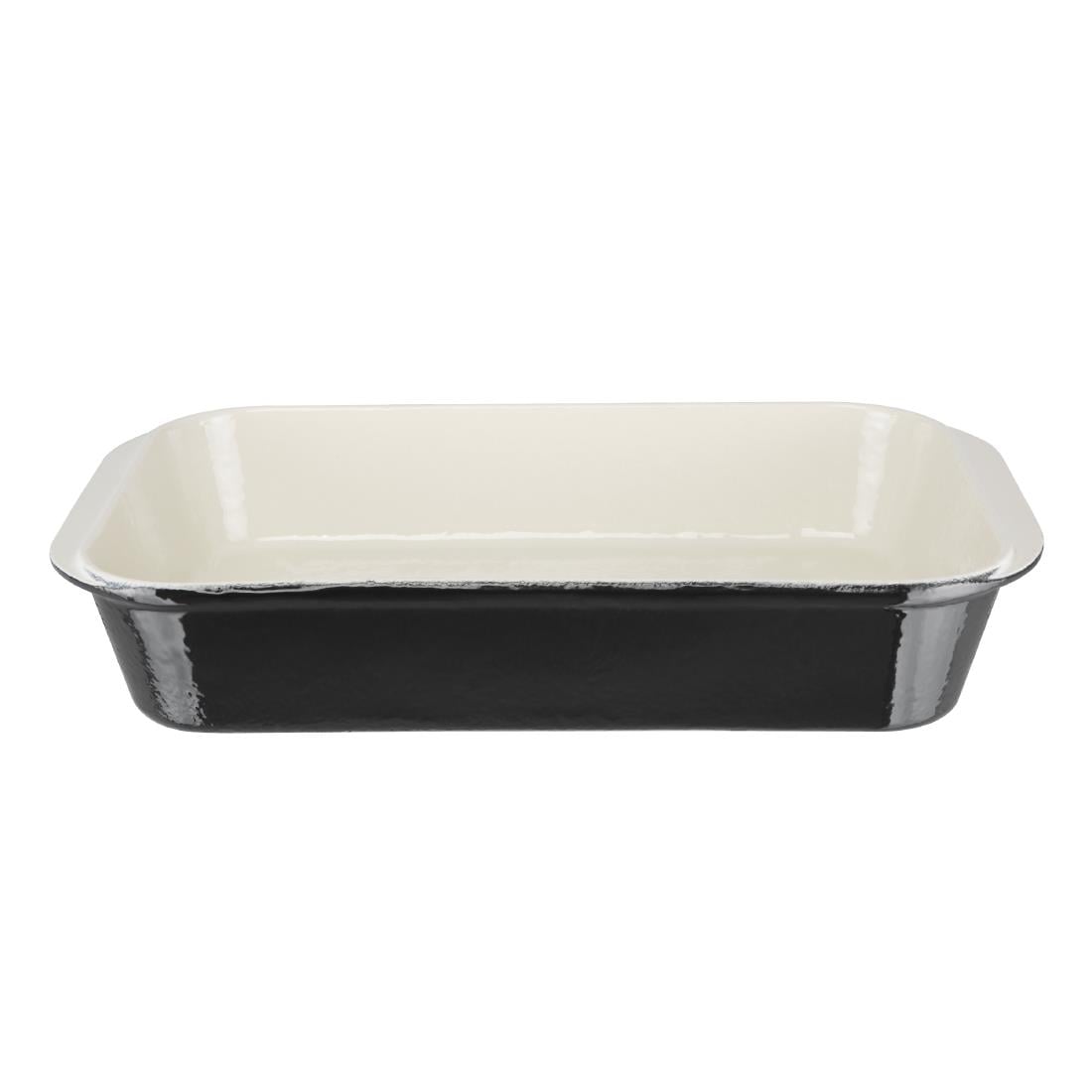 Plat à rôtir en fonte Vogue noir 405 x 250mm — U572