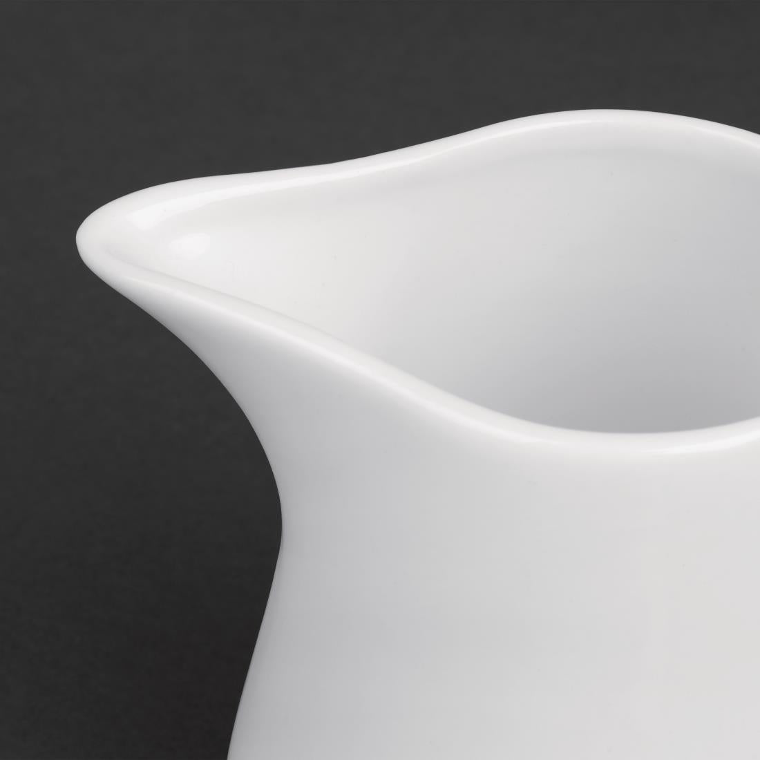 Pots à lait blancs Olympia 170ml (lot de 6) — U819