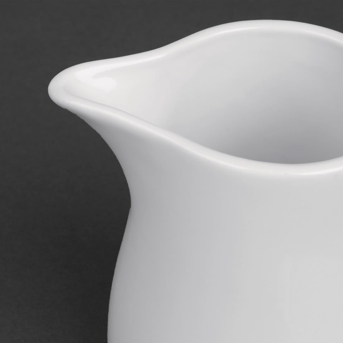 Pots à lait blancs Olympia 305ml (lot de 6) — U821