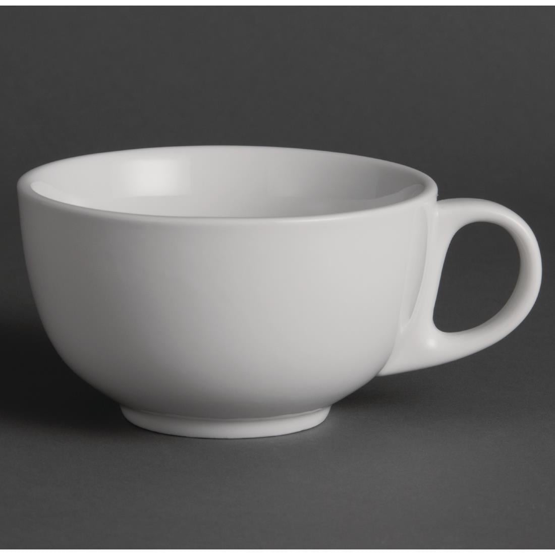 Tasses à cappuccino Olympia Whiteware 425ml (lot de 12) — U827