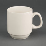 Tasses empilables Olympia Ivory 285ml (lot de 12) — U832
