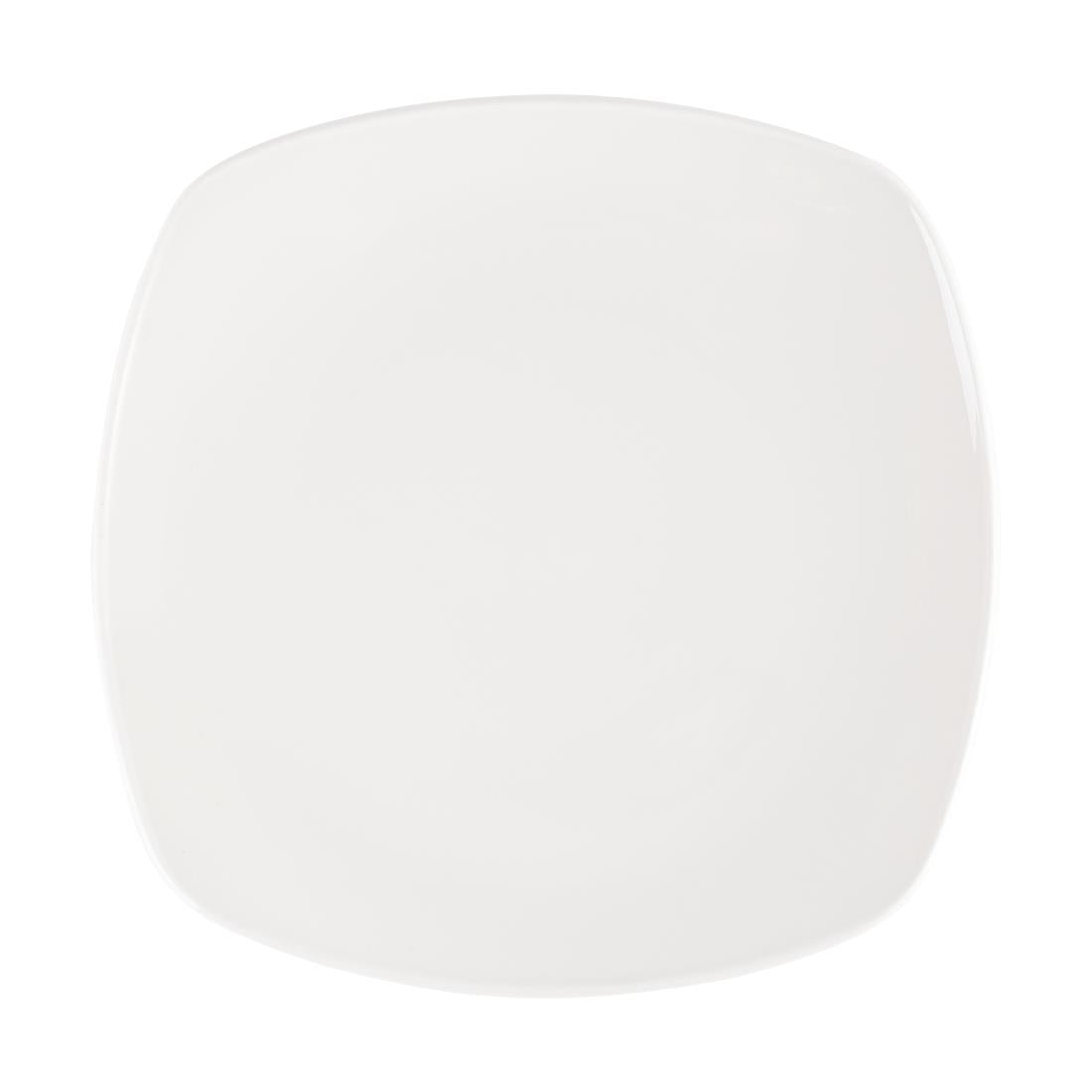 Assiettes blanches Churchill Plain Whiteware X squared 215mm (lot de 12) — W890