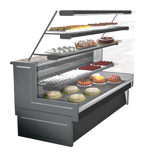 Vitrine pâtissière Virtus - BGB0333 - 2790 × 880 × 1432 mm