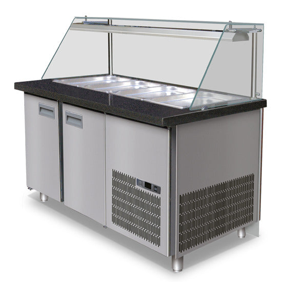 Comptoir réfrigéré Virtus - IEC0056 - 2000 × 880 × 850 / 1150 mm