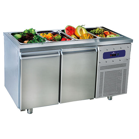 Vitrine froide ou chaude Virtus - SALADBAR2 - 1400 × 700 × 850 mm