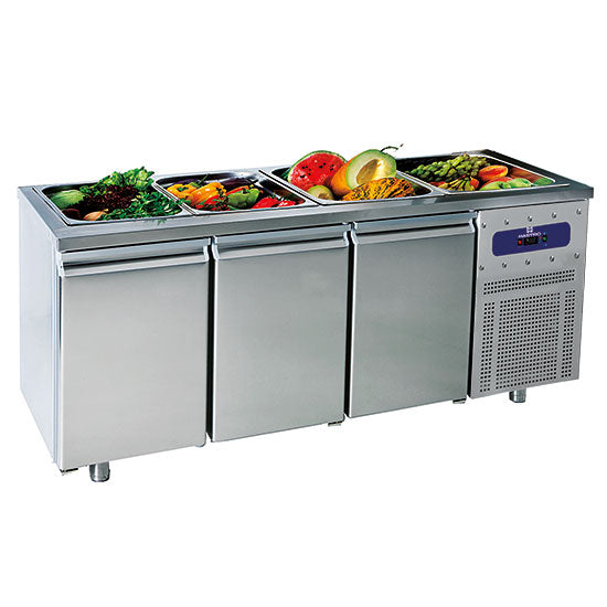 Vitrine froide ou chaude Virtus - SALADBAR3 - 1865 × 700 × 850 mm