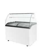 Vitrine à Glace Sur Roulettes 9 Bacs – Congélateur Présentoir CHR Professionnel -18°C 1030mm