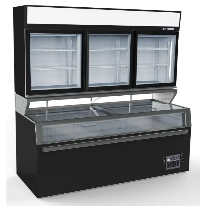 VITRINE MURALE CONGELATION /CONGELATION NOIR 3 PORTES EN