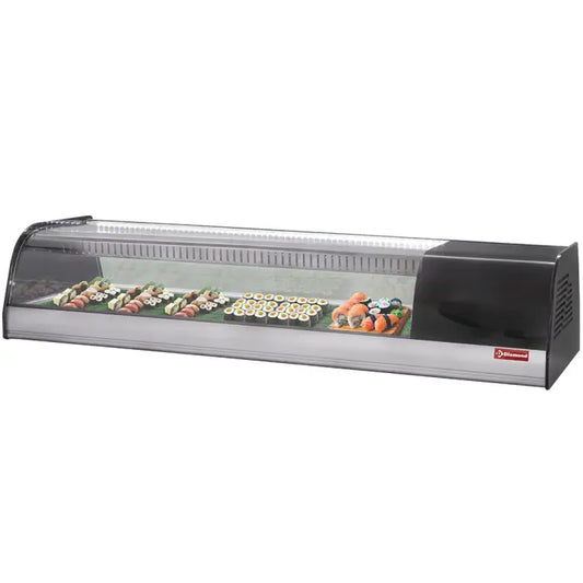 Vitrine réfrigérée pour sushis double fond perforé (inclus)