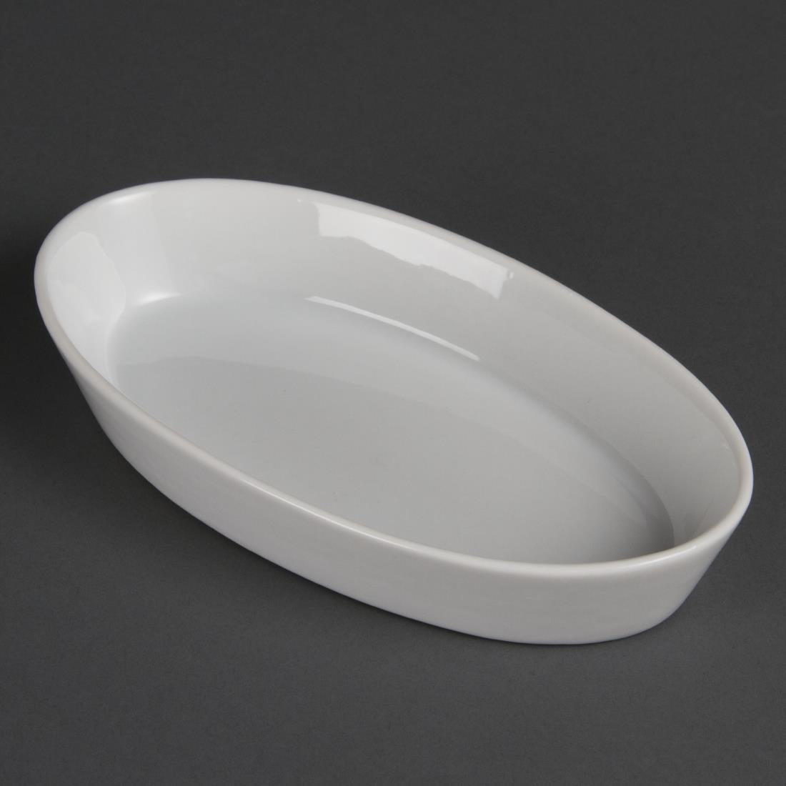 Plats à sole ovales Olympia Whiteware 195x110mm (lot de 6) — W418